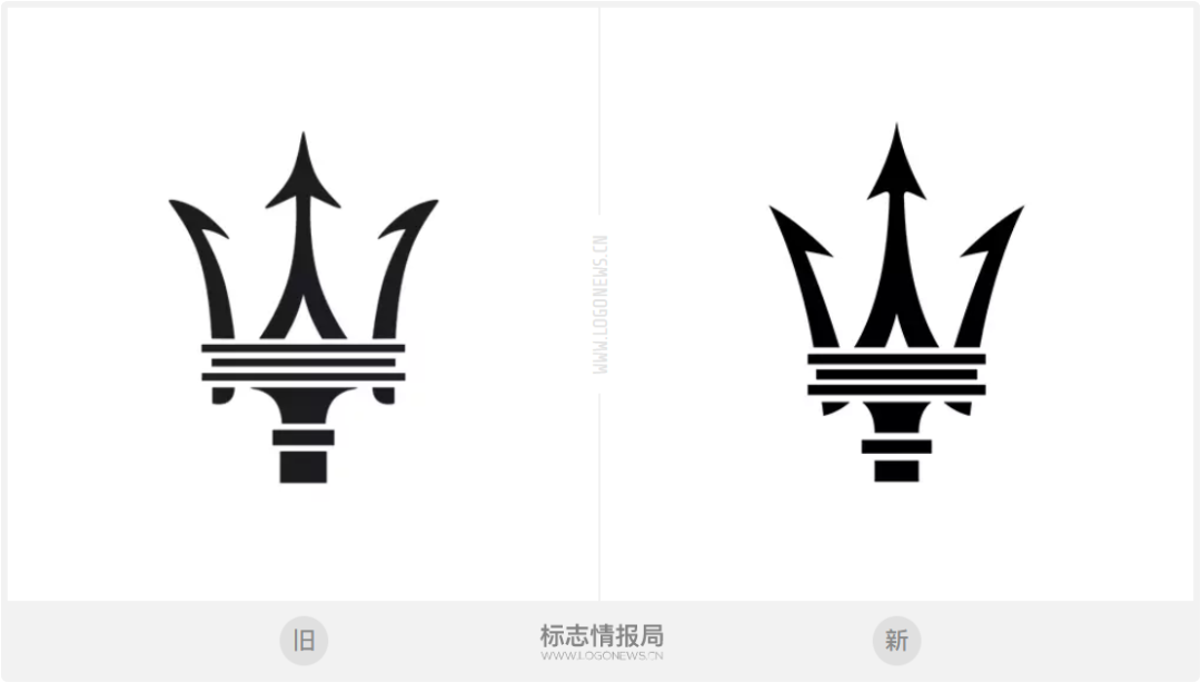 瑪莎拉蒂23年后更新Logo！三叉戟更鋒利了！